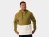 Trek Oberteil Trek Color Block Hoodie XL Olive/Cream